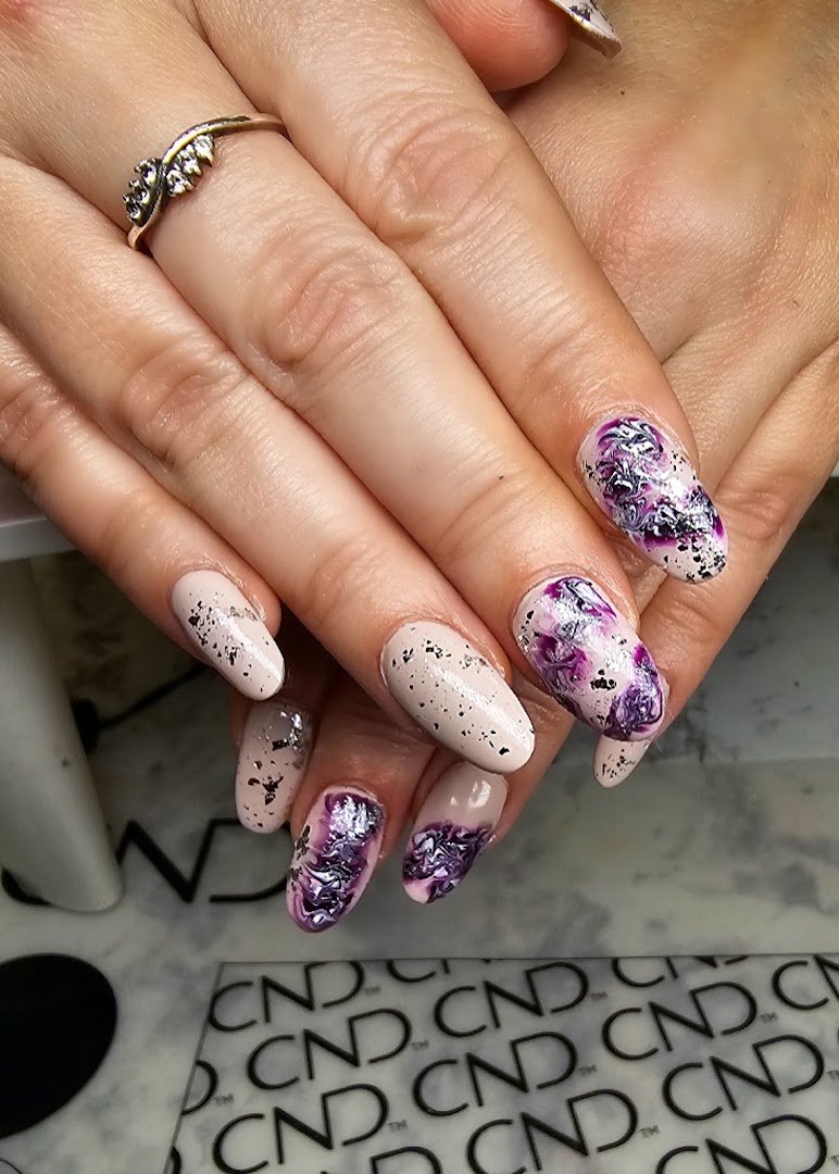 Lash and nail service area indoors