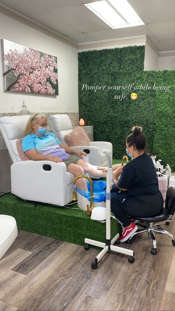 Clean spa space with manicure chairs